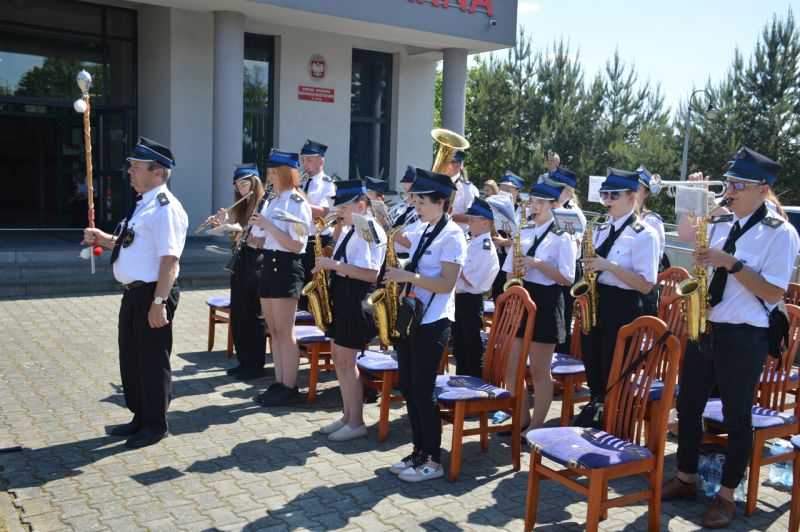 Zdjęcie przedstawia Orkiestrę Ochotniczej Straży Pożarnej