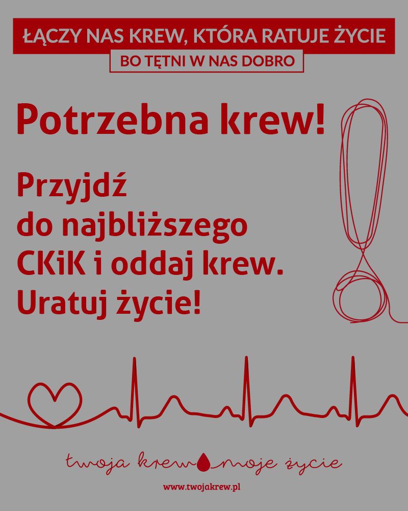 Potrzebna krew!