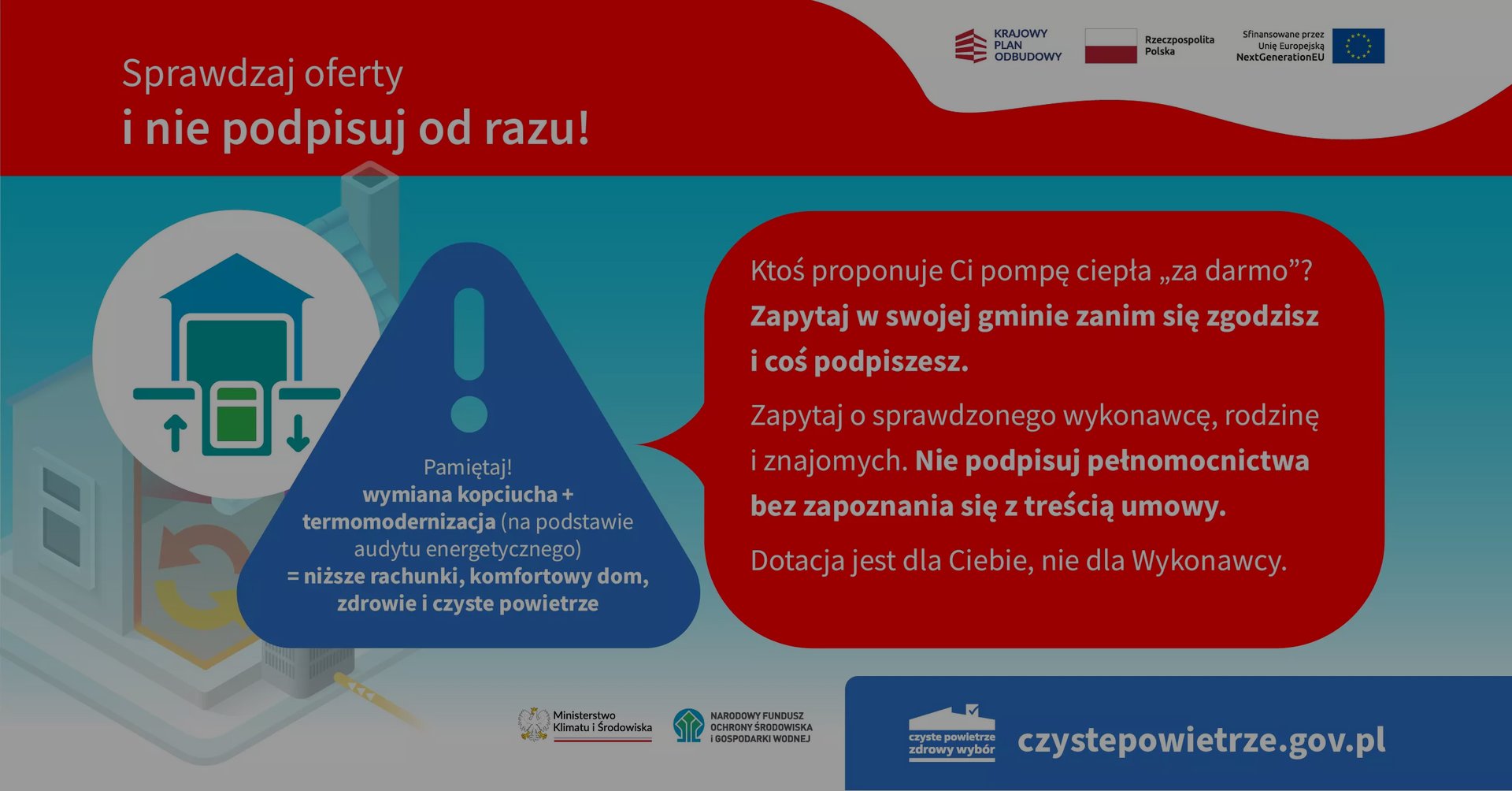 Korzystaj z programu „Czyste Powietrze” uważnie!